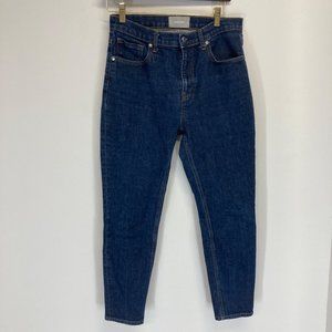 Everlane high rise dark wash skinny jean 30 regular